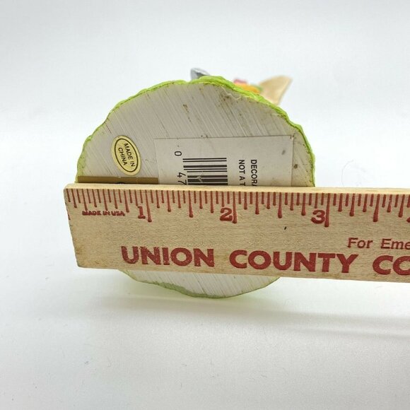 Vintage Girl Easter‎ Bunny Resin Statue Figurine Decor Dress Hat Watering Can 5” - Picture 10 of 10